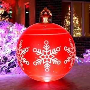 Christmas Inflatable Ball Bauble 60cm Outdoor Decoration Gold