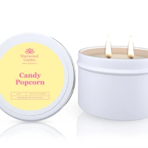 Candy Popcorn Soy Candle Tin 165g