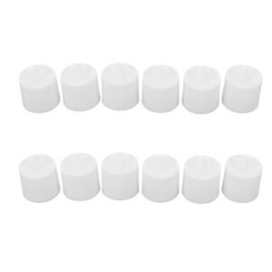 12Pcs LED Candle Light Cylindrical Shape Electronic Flameless LED Candle Lamp for Holiday Wedding Party