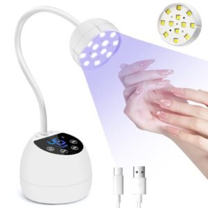 Gooseneck UV LED Nail Lamp with Fast Curing – White