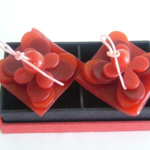 Red Lotus Floating Candles — Gift Box Set of 2