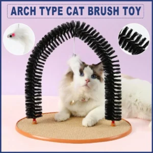 Arch Cat Scrub Brush Pet Grooming Toy Self Groomer Tickle