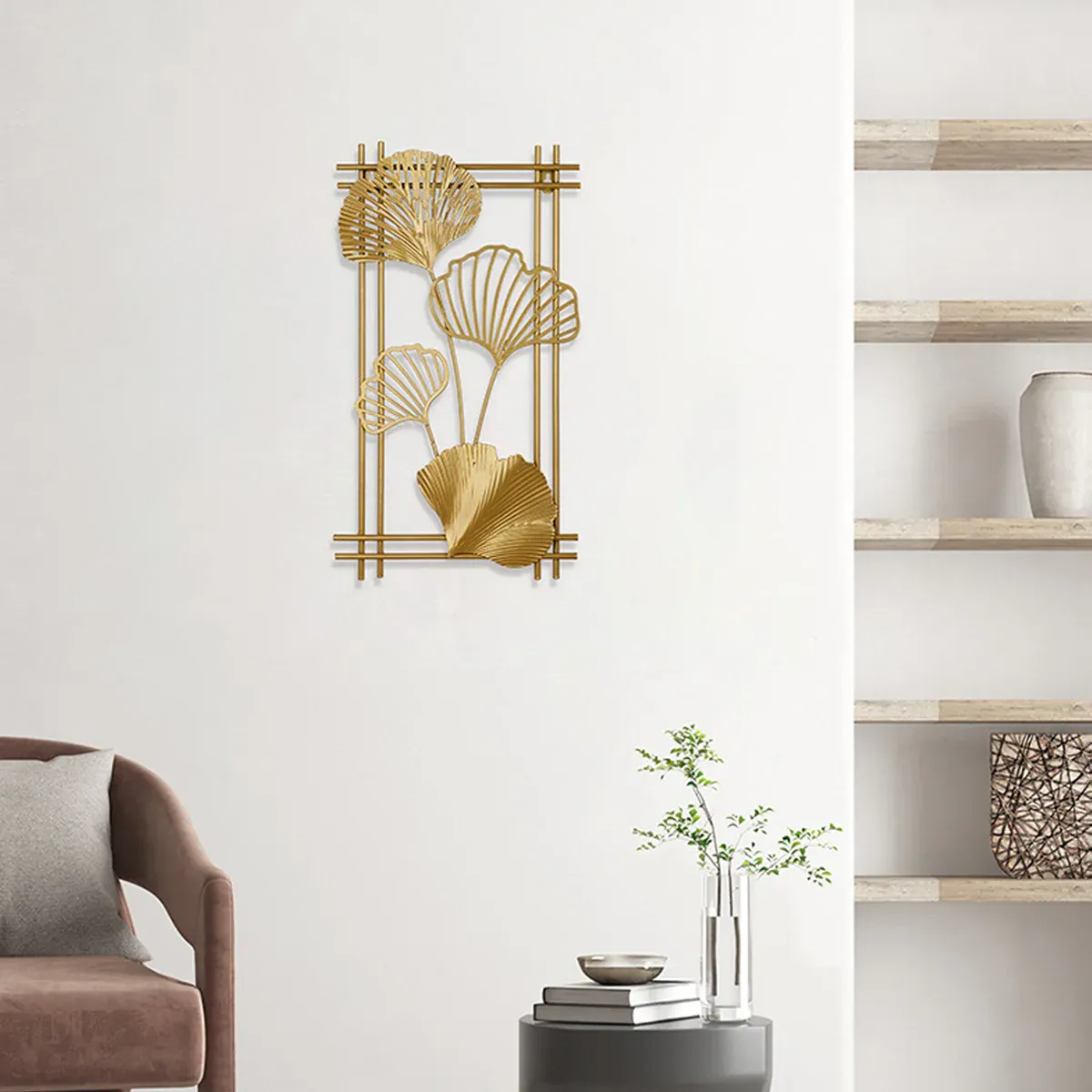 3D Metal Leaf Wall Hanging — Chinese Style - Image 8