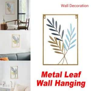 Modern Metal Leaf Wall Decor