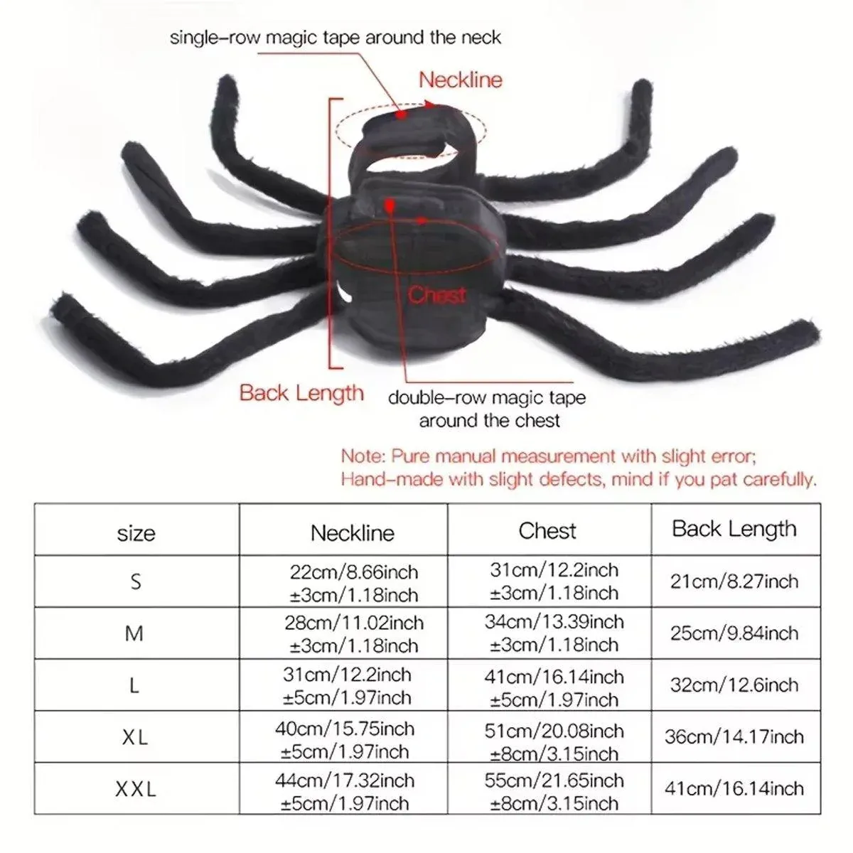 Pet Spooky Big Spider Halloween Costume Dress Up for Dogs Cats and Small Pets - L - Image 4