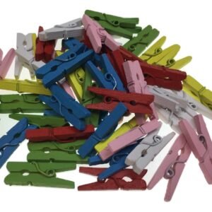 900pcs MINI WOODEN PEGS Natural Craft Baby Shower Clothes Pin Scrapbook 35mm