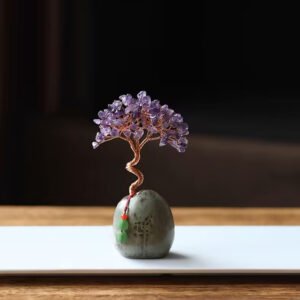 Purple Crystal Natural Crystal Wealth Tree