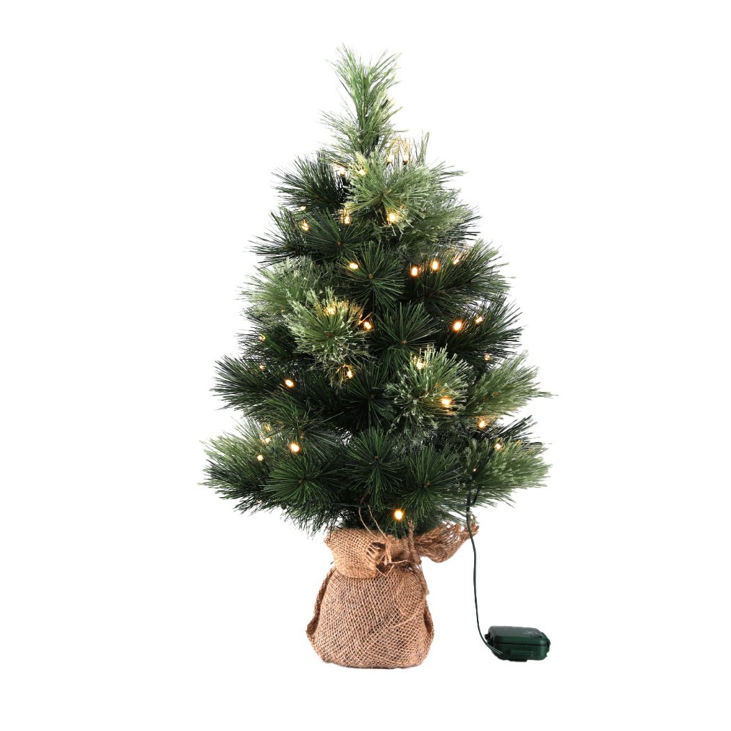 Christmas Tree 60CM Mini Tabletop 8 Light Modes Timer Xmas Tree - Image 3