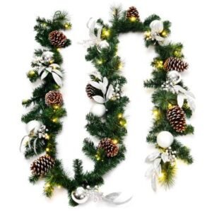 2.7M LED Christmas Garland, 8 Modes, 200 Tips