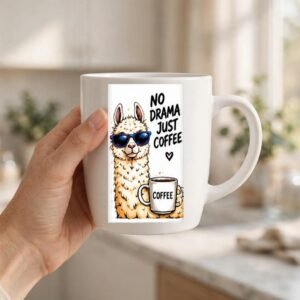No Drama Just Coffee Llama Coffee Mug