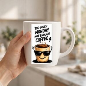 Too Much Monday Coffee Cup Coffee Mug