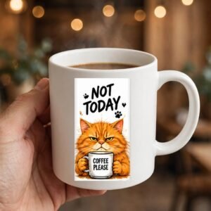 Not Today Cat Coffee Mug