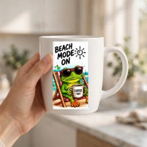 Beach Mode On Frog Coffee Mug