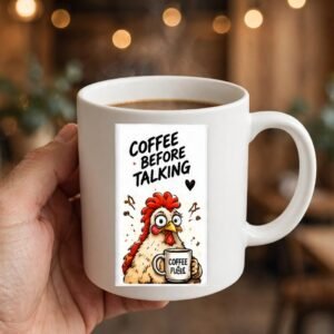 Coffee Before Talking Rooster Coffee Mug