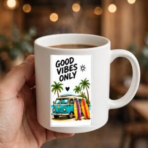 Good Vibes Only Van Coffee Mug
