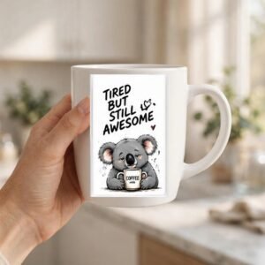 Tired But Still Awesome Koala Coffee Mug
