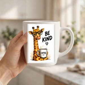 Be Kind Giraffe Coffee Mug