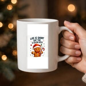 Life Is Short Eat the Cookies Mug