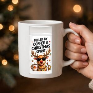 Fueled by Coffee Christmas Spirit Mug